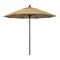 California Umbrella 9' Black Aluminum Market Patio Umbrella, Olefin Champagne 194061335666 - alternate 1
